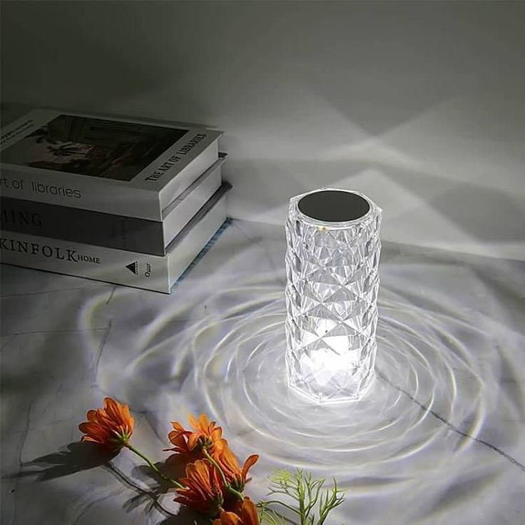 Crystal Lamp.Touch Control Crystal table Lamp.