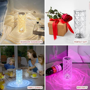 Crystal Lamp.Touch Control Crystal table Lamp.